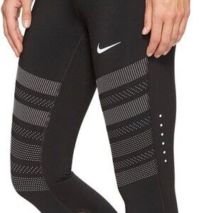 Nike Women's Epic Graphic Running Crop Leggings Black Size M